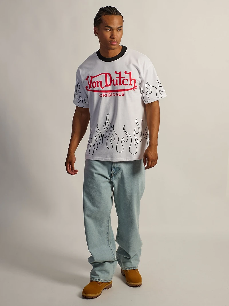 VON DUTCH FLAMES TEE