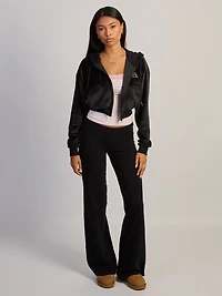 VON DUTCH VD FULL ZIP VELOUR HOODIE