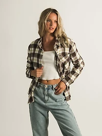 VOLCOM PLAID TO MEET U LONG SLEEVE WOVEN - CLEARANCE