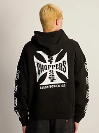 WEST COAST CHOPPERS CROSS RELAXED PULLOVER HOODIE