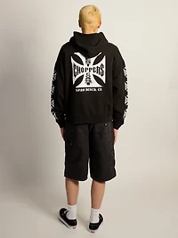 WEST COAST CHOPPERS CROSS RELAXED PULLOVER HOODIE