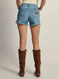 WRANGLER COWBOY 3.5in SHORTS - MID WASH