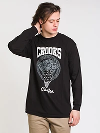 CROOKS & CASTLES BANDANA BANDIDO LONG SLEEVE TEE - CLEARANCE