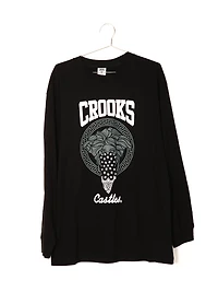 CROOKS & CASTLES BANDANA BANDIDO LONG SLEEVE TEE - CLEARANCE