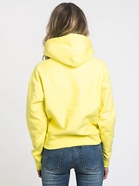 WOMENS REV WEAVE CHN PULLOVER HOODIE - YELLOW CLEARANCE