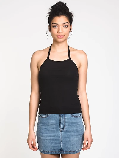 WOMENS QUINN SOLID HALTER - CLEARANCE