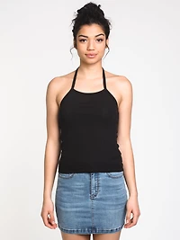 WOMENS QUINN SOLID HALTER - CLEARANCE