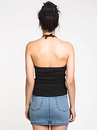 WOMENS QUINN SOLID HALTER - CLEARANCE
