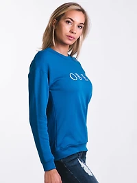 WOMENS NOVEL OBEY 2 CREWNECK - CLEARANCE