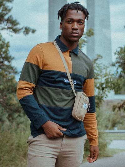 MENS OUTDOOR ARCHIVE CLRBLK POLO - CLEARANCE