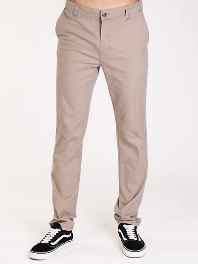 MENS SPRING SLIM CHINO - KAKI CLEARANCE