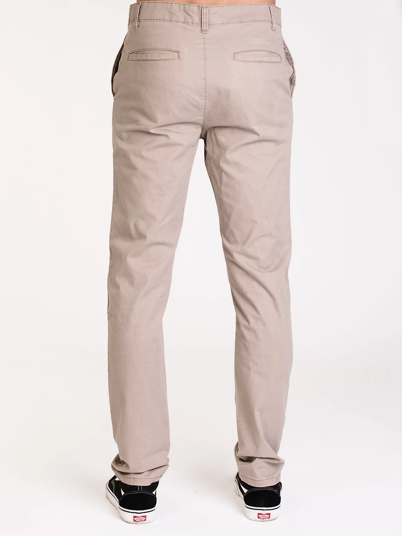 MENS SPRING SLIM CHINO - KHAKI CLEARANCE