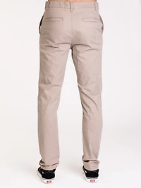 MENS SPRING SLIM CHINO - KHAKI CLEARANCE