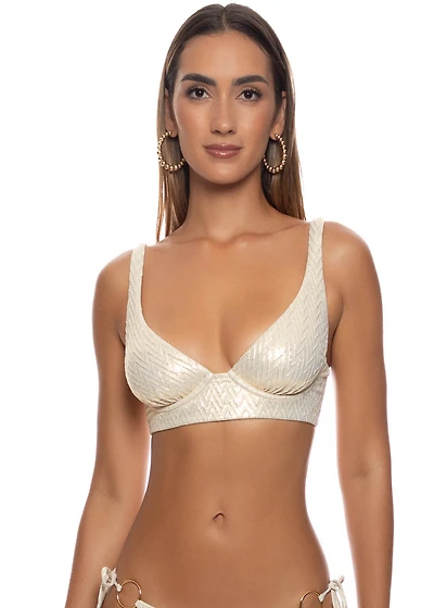 Liquid Voltage Plunge Top