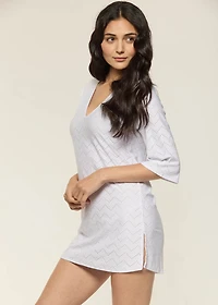 Long Sleeve Cover-up Dress