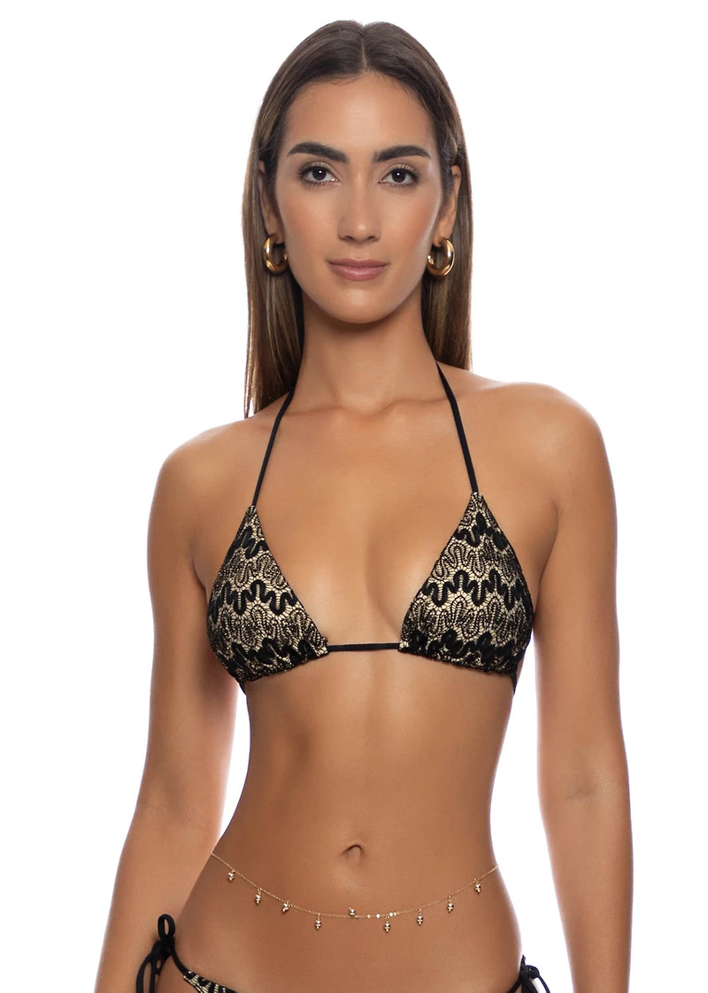 Midnight Currents Triangle Top