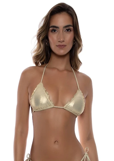Gold Cosita Buena wavy triangle