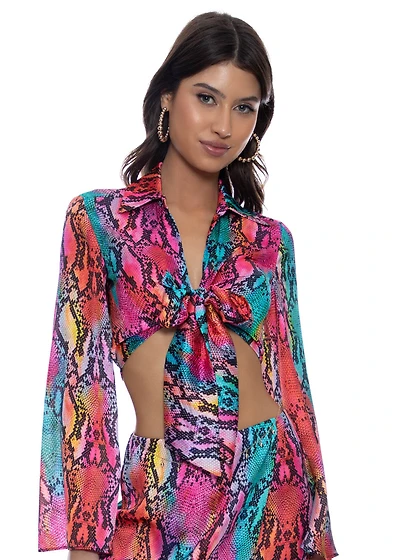 Electric Skin Crop Top