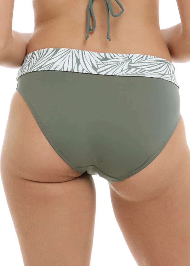 Mid Waist Foldover Biomes Bikini Bottom