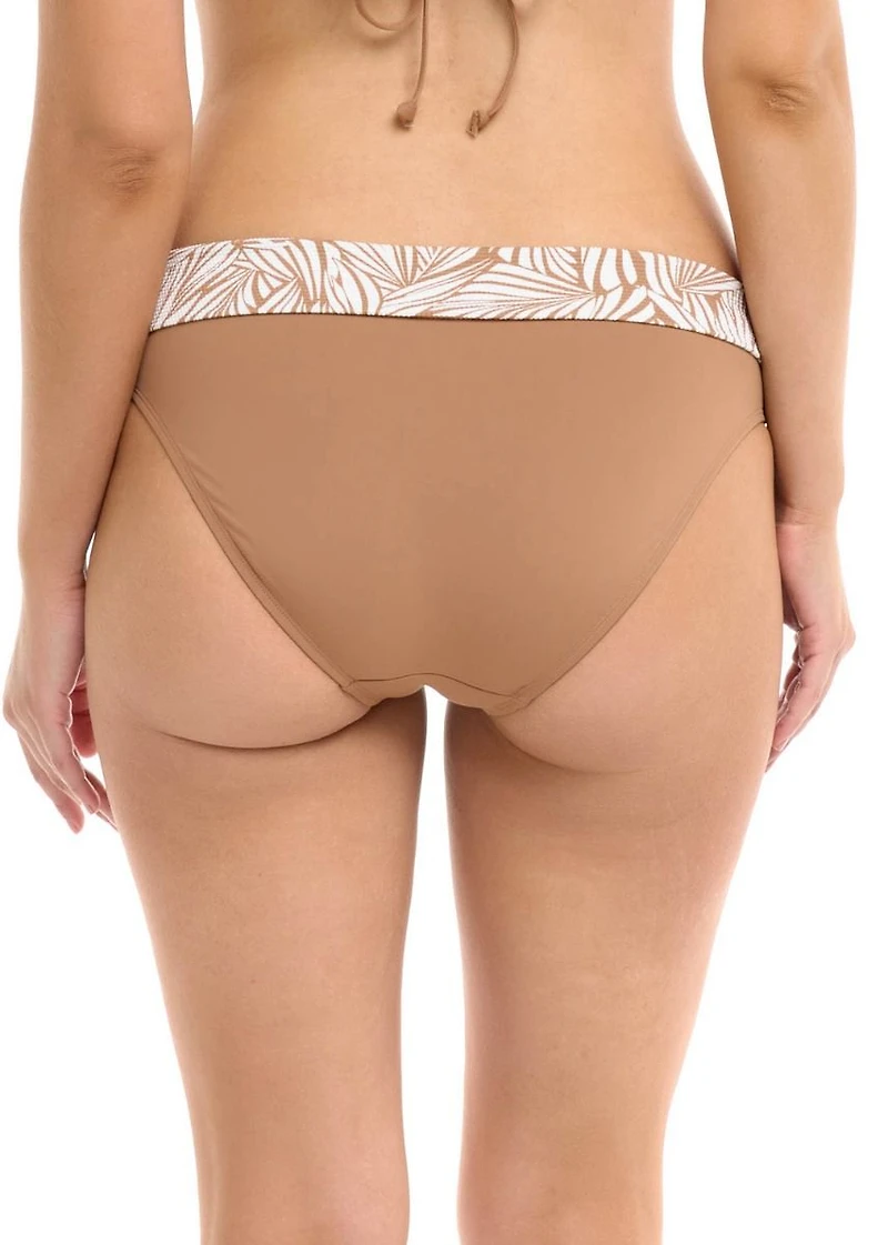 Mid Waist Fold Over Biomes Bikini