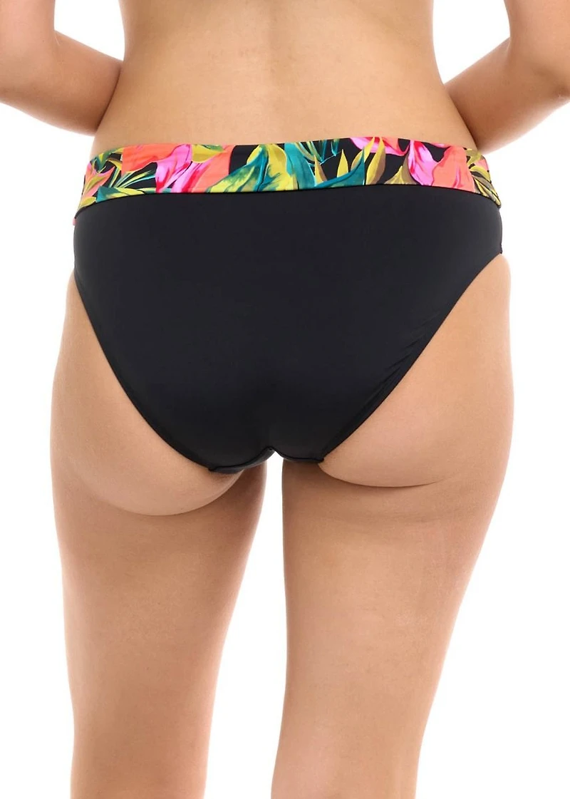 Mid Waist Fold Over Castaway Bikini