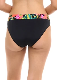 Mid Waist Fold Over Castaway Bikini