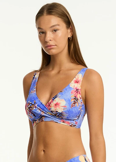 Bralette Top Blue Hawaii