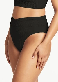 Taille haute enveloppante Honeycomb