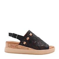 Sandale Plateforme Edna – Cuir Ajouré & Style Contemporain