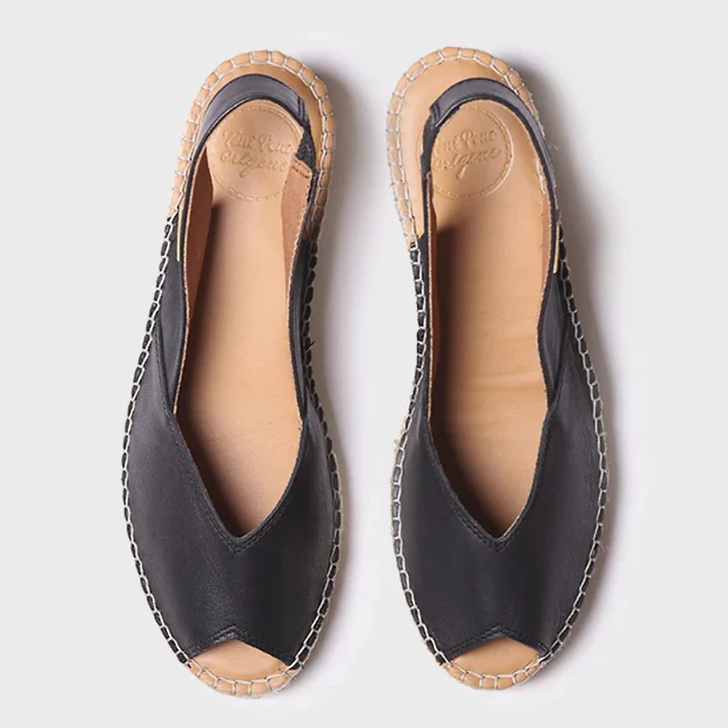 Bernia - La sandale compensée en rafia