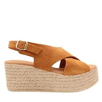 Runa - La sandale plateforme en suède