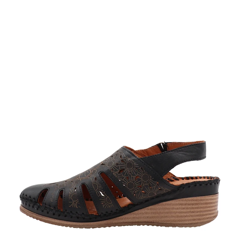 Chaussure Jill – Cuir Gravé & Perforé