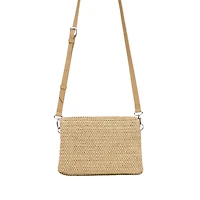 26SAXO03 - Sac à rabat en raphia charms