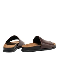 Effie - La Sandale slide en cuir tressé