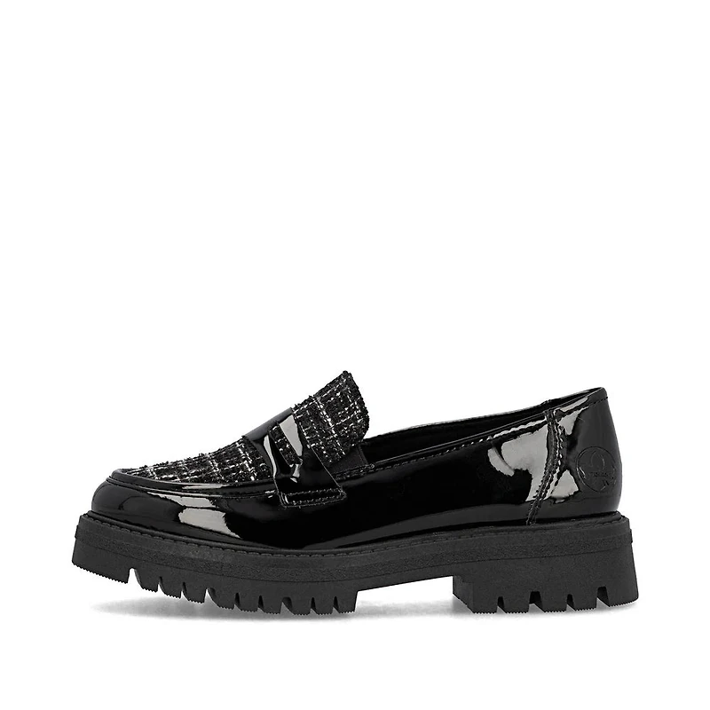 Mocassin plateforme verni Rieker - 47550-00