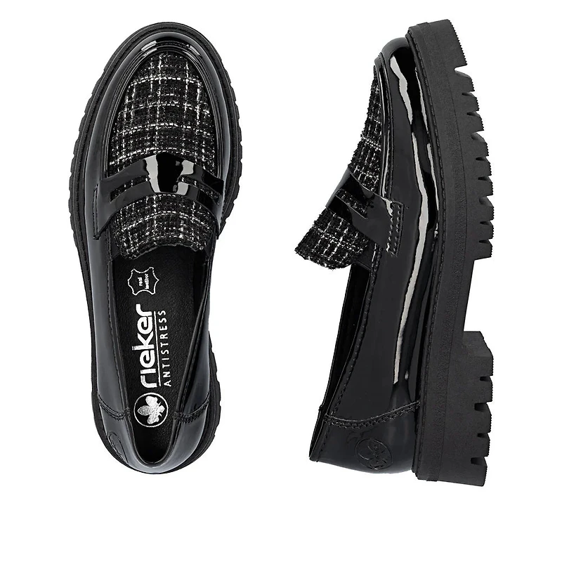 Mocassin plateforme verni Rieker - 47550-00