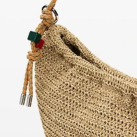 26SAXO01 - Sac moyen ovale en raphia charms