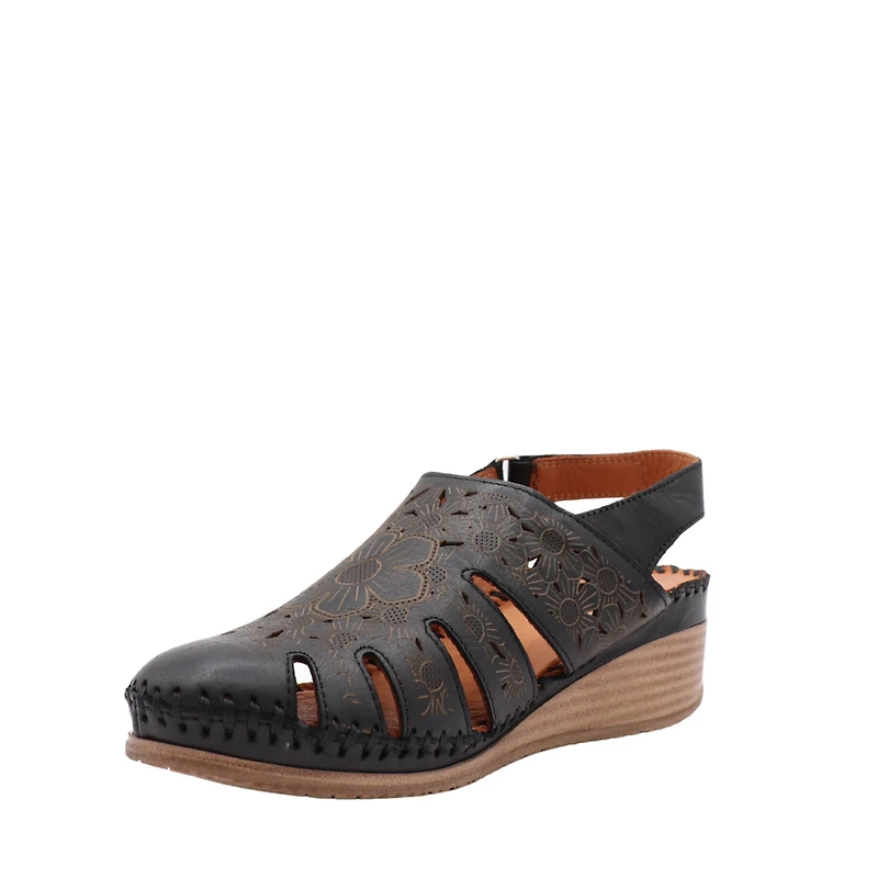 Chaussure Jill  – Cuir Gravé & Perforé