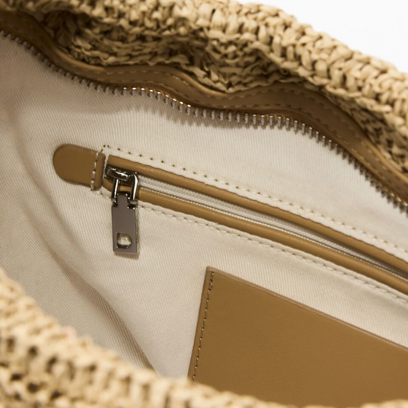 26SAXO01 - Sac moyen ovale en raphia charms