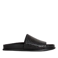 Effie - La Sandale slide en cuir tressé