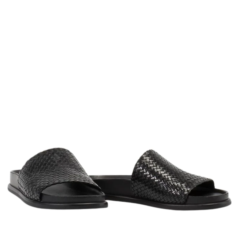 Effie - La Sandale slide en cuir tressé