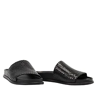 Effie - La Sandale slide en cuir tressé