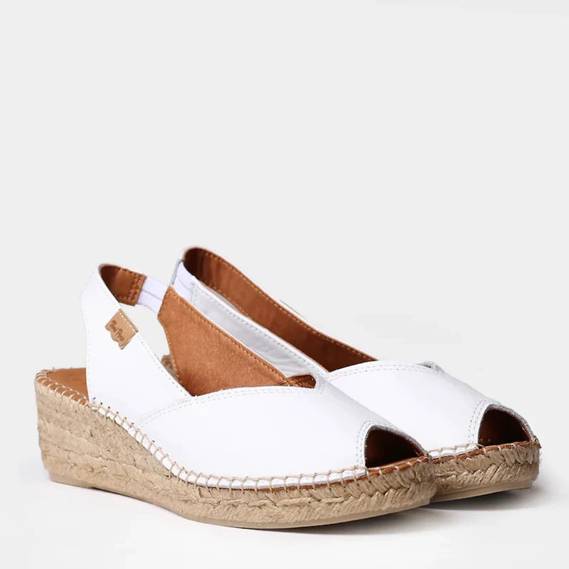 Bernia - La sandale compensée en rafia