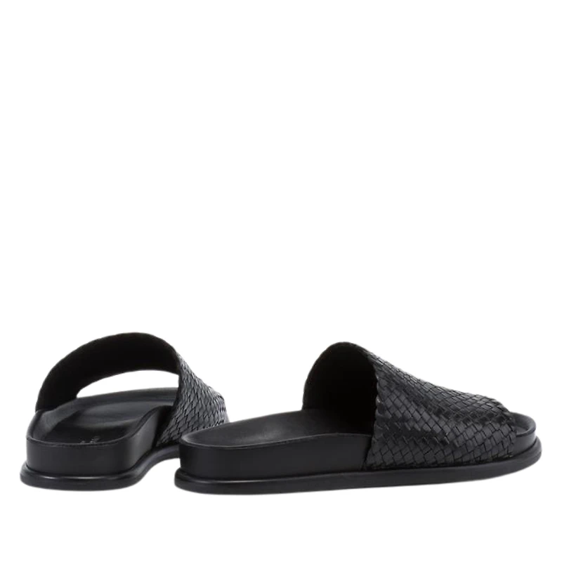 Effie - La Sandale slide en cuir tressé