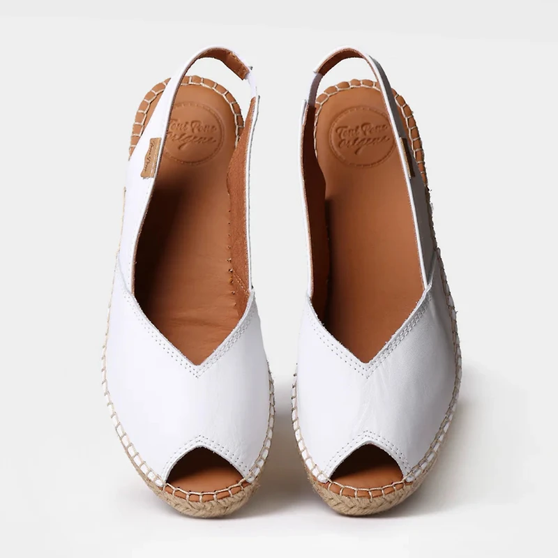 Bernia - La sandale compensée en rafia