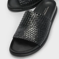 Effie - La Sandale slide en cuir tressé