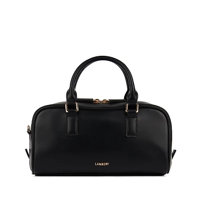 Le Camille - Sac à main 2-en-1 en cuir vegan noir