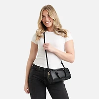 Le Camille - Sac à main 2-en-1 en cuir vegan noir