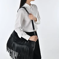 JOEY - 7600 - Handbag with Removable Fringe