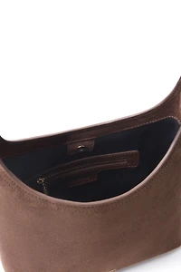 ELENA - Vegan Suede Shoulder Bag
